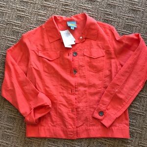 Cc California Linen Orange Jacket 